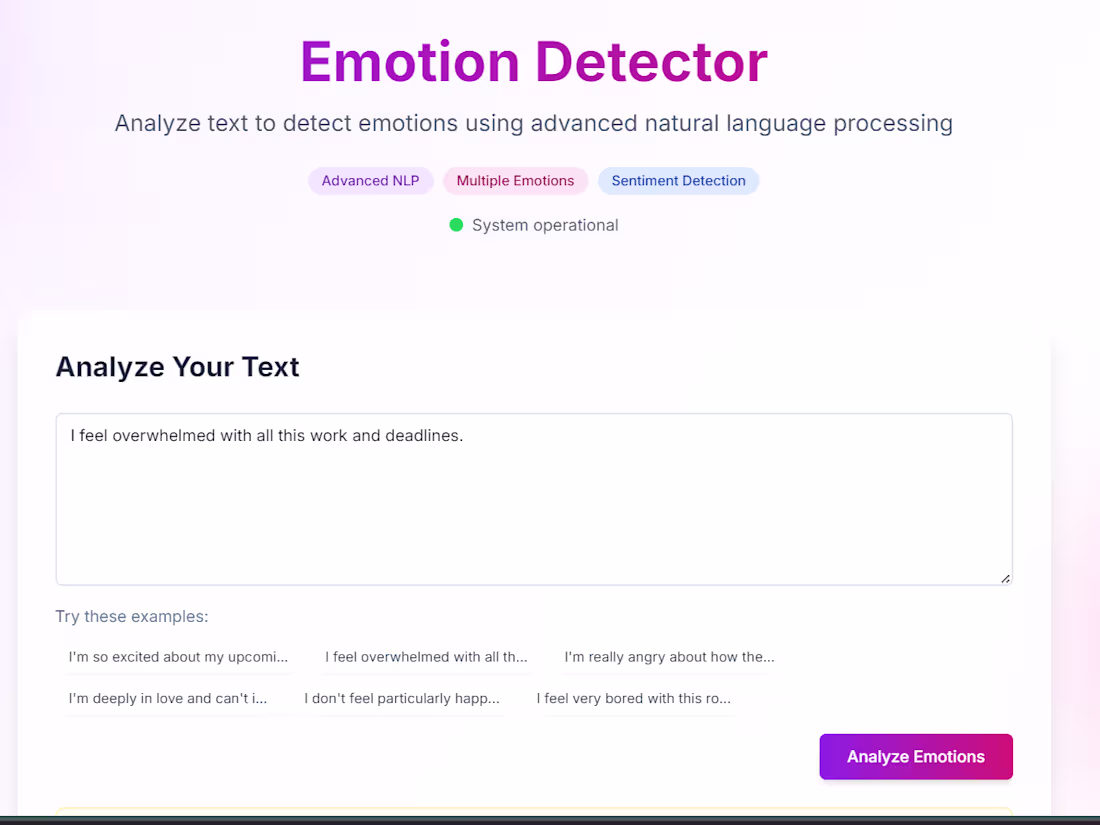 Cover image for Text Emotion Detector