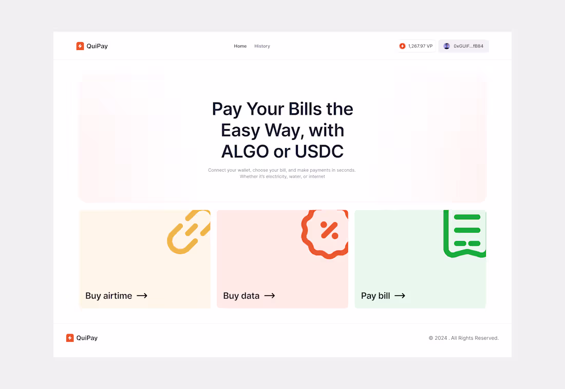 Cover image for QuiPay Crypto Payment App Design