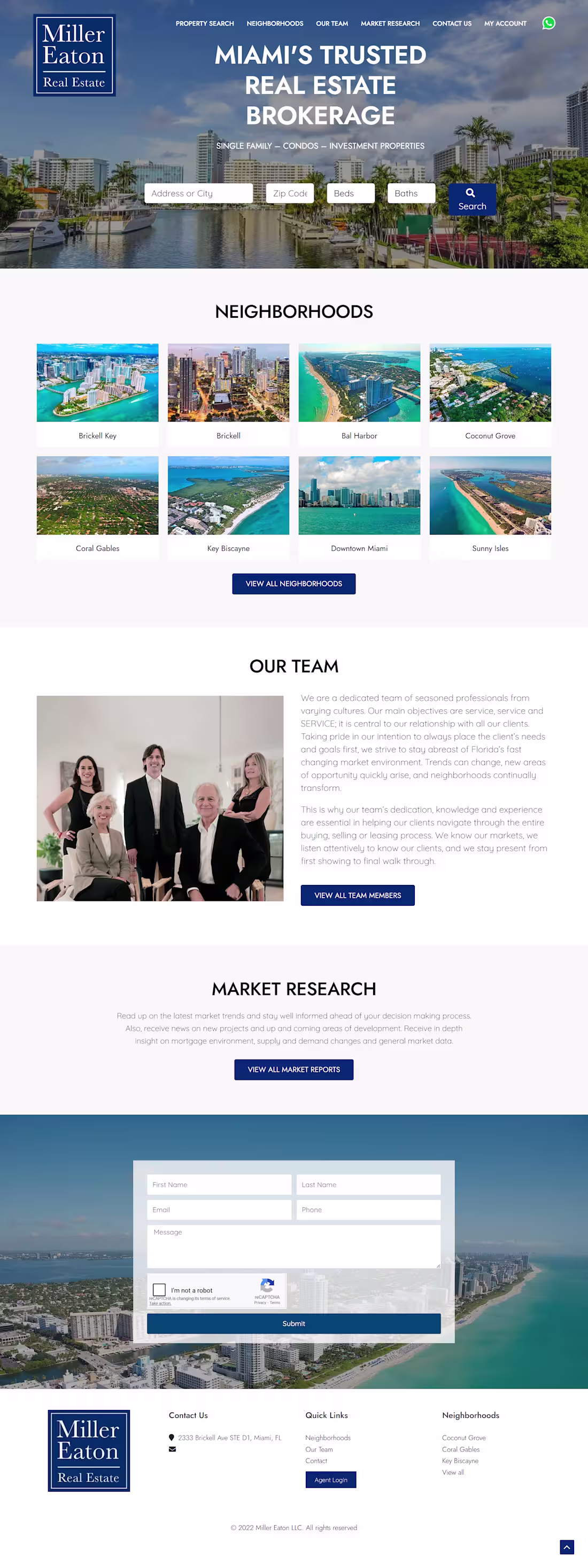 Cover image for Website Development for Miller Eaton Real Estate