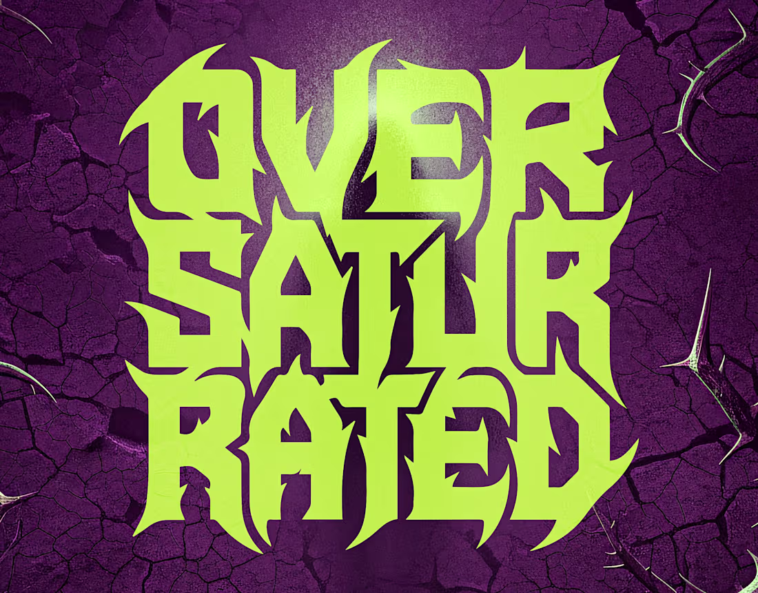 Cover image for OVERSATURATED — Brutalist Identity & Streetwear Concept