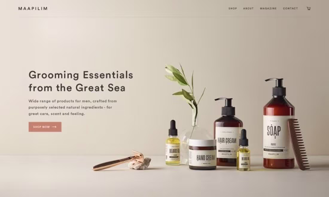 Cover image for Skincare Products Website Landing Page