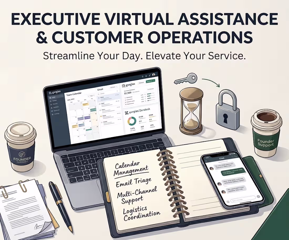 Cover image for Executive Virtual Assistance & Customer Operations