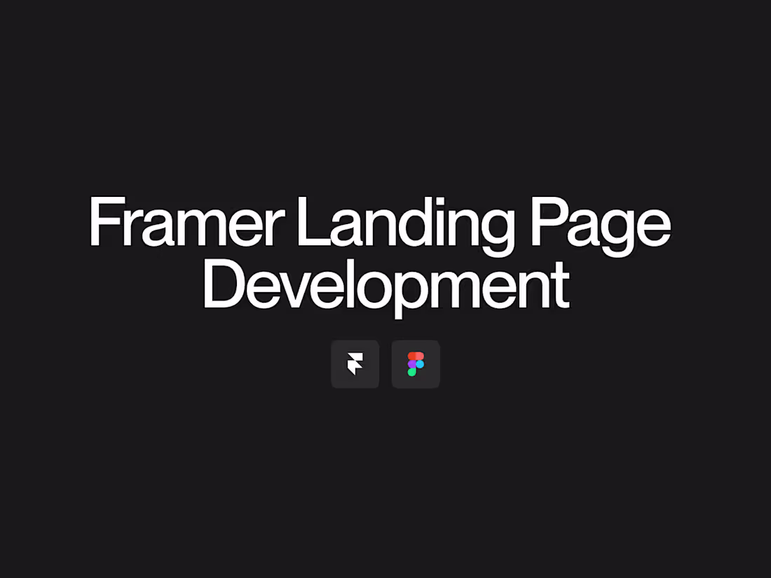 Cover image for Framer Landing Page Development
