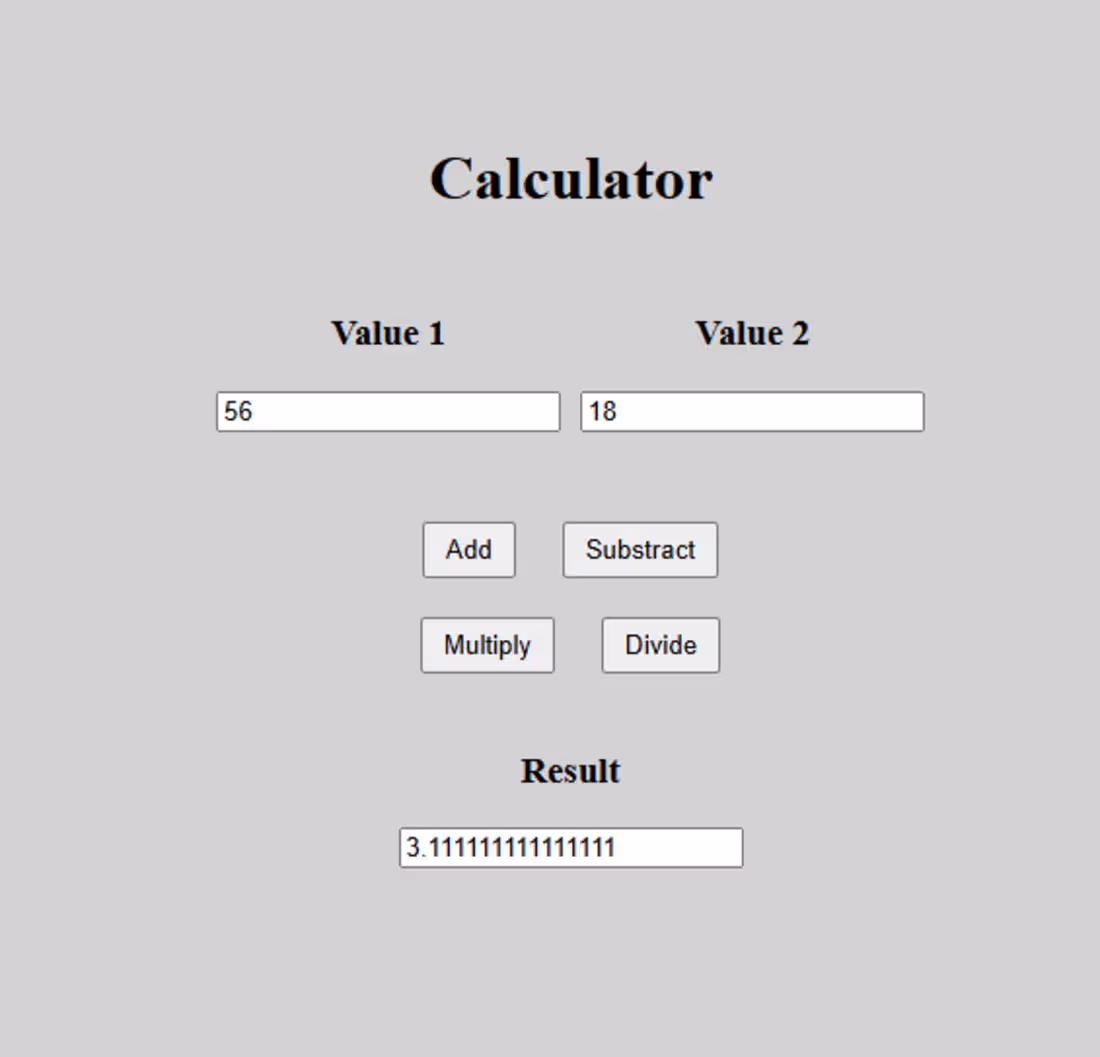 Cover image for Calculator web app