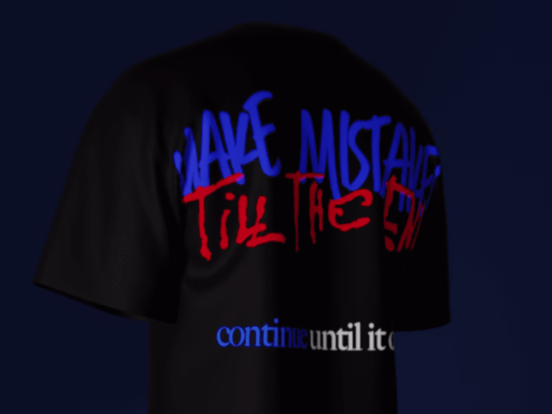Cover image for make mistakes t-shirt