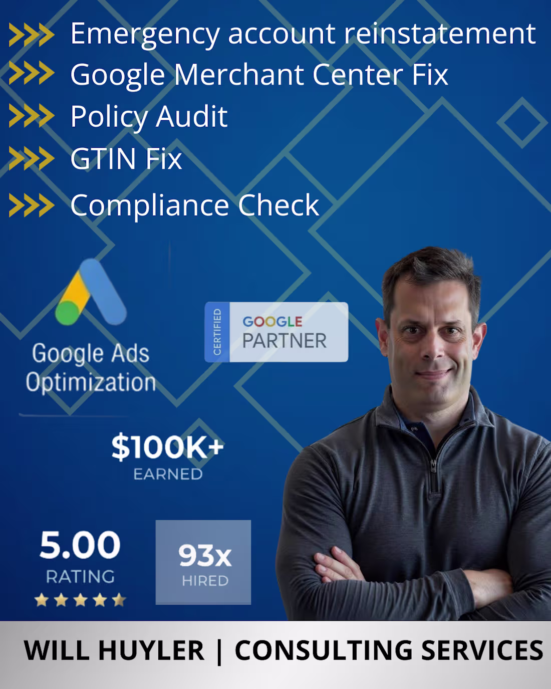 Cover image for Emergency Google Account Reinstatement & Compliance Overhaul
