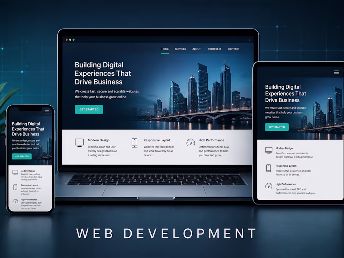 Cover image for I will build a modern, responsive website for your business