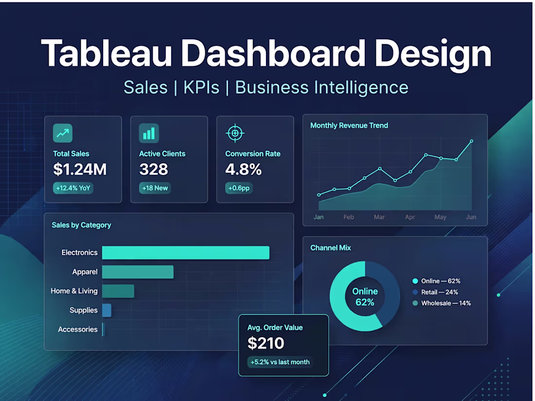 Cover image for Sales Analysis Dashboard - Built