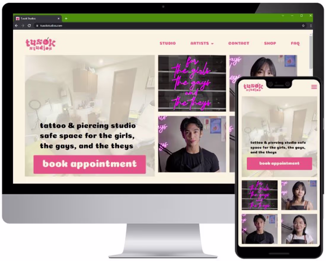 Cover image for Tusok Studios website