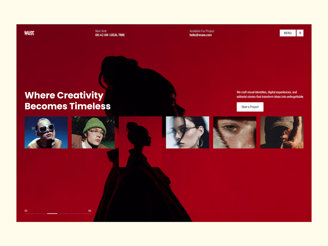 Cover image for MUSE — Creative Agency Landing