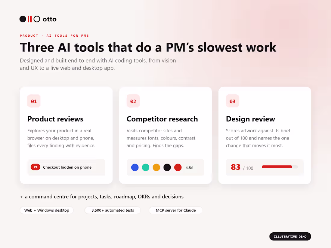 Cover image for Otto Case Study: AI Product Reviews, Research & Design QA