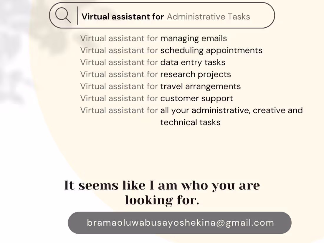 Cover image for Your Productivity and Administrative  Assistant