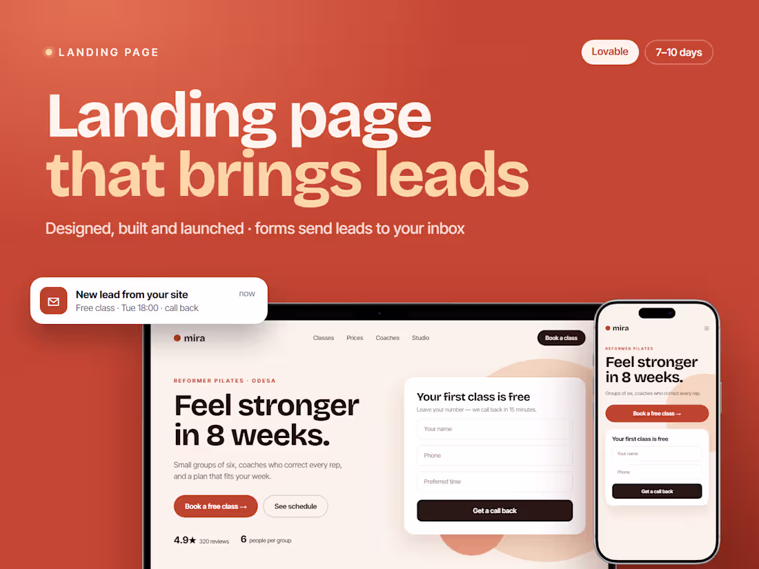 Cover image for High-Converting Landing Page — Design + Build with AI