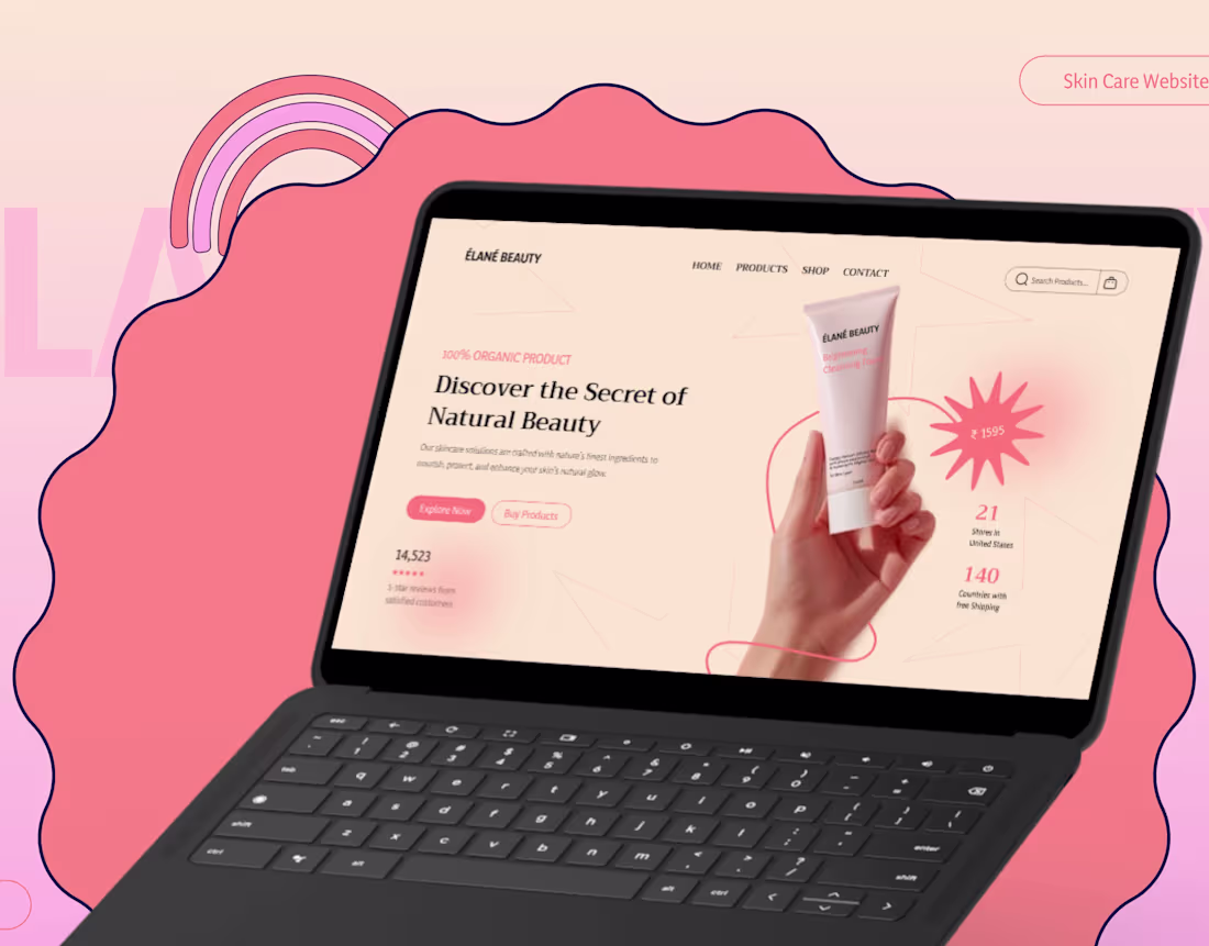 Cover image for Elane Beauty Skin Care Landing Page