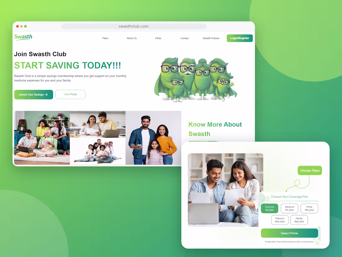 Cover image for Swasth Club | Healthcare Savings