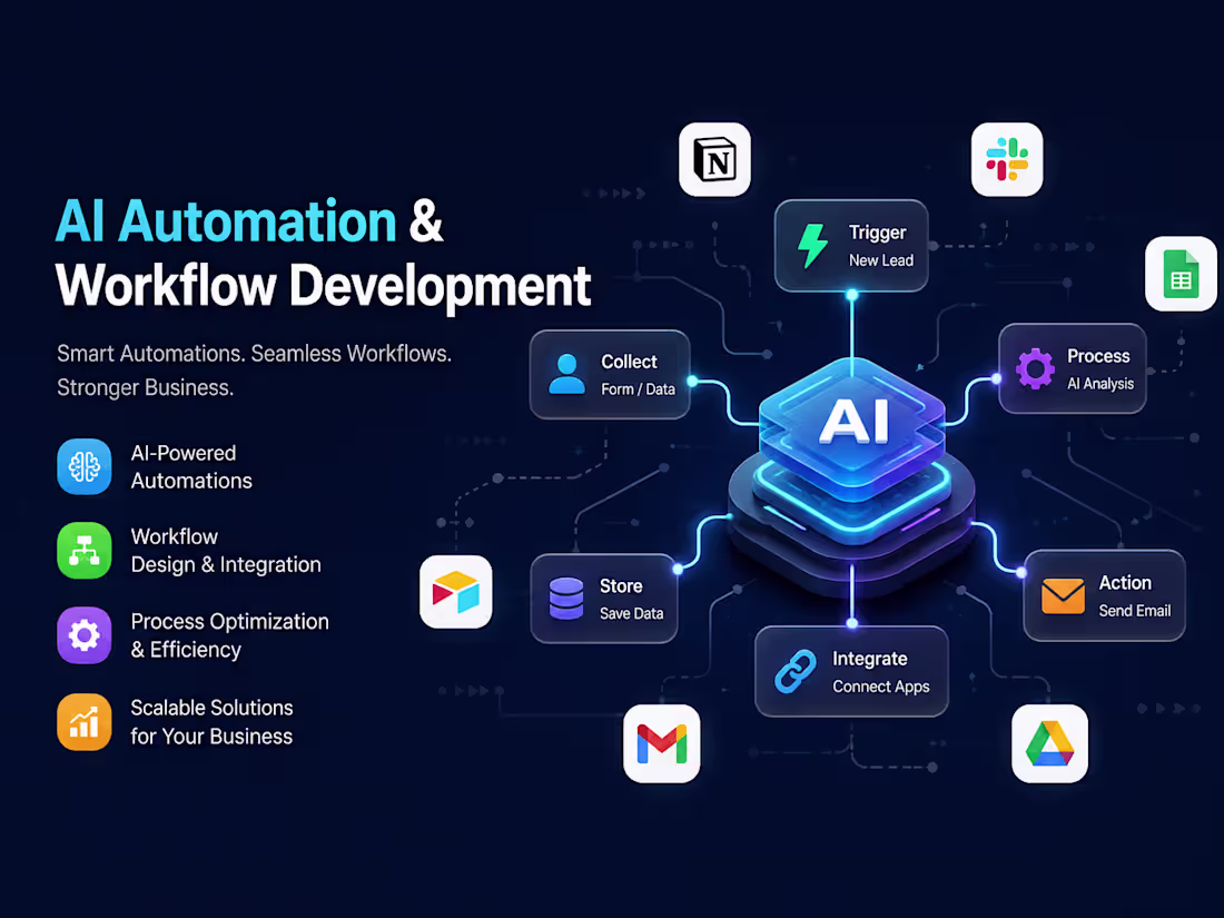 Cover image for AI Automation & Workflow Development