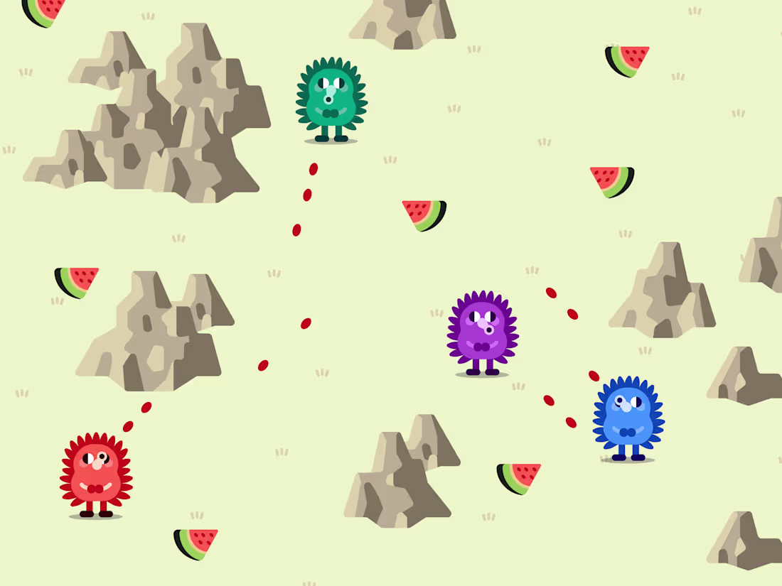 Cover image for A sneak peek at one of the 24 games in the Squishy Games set...
