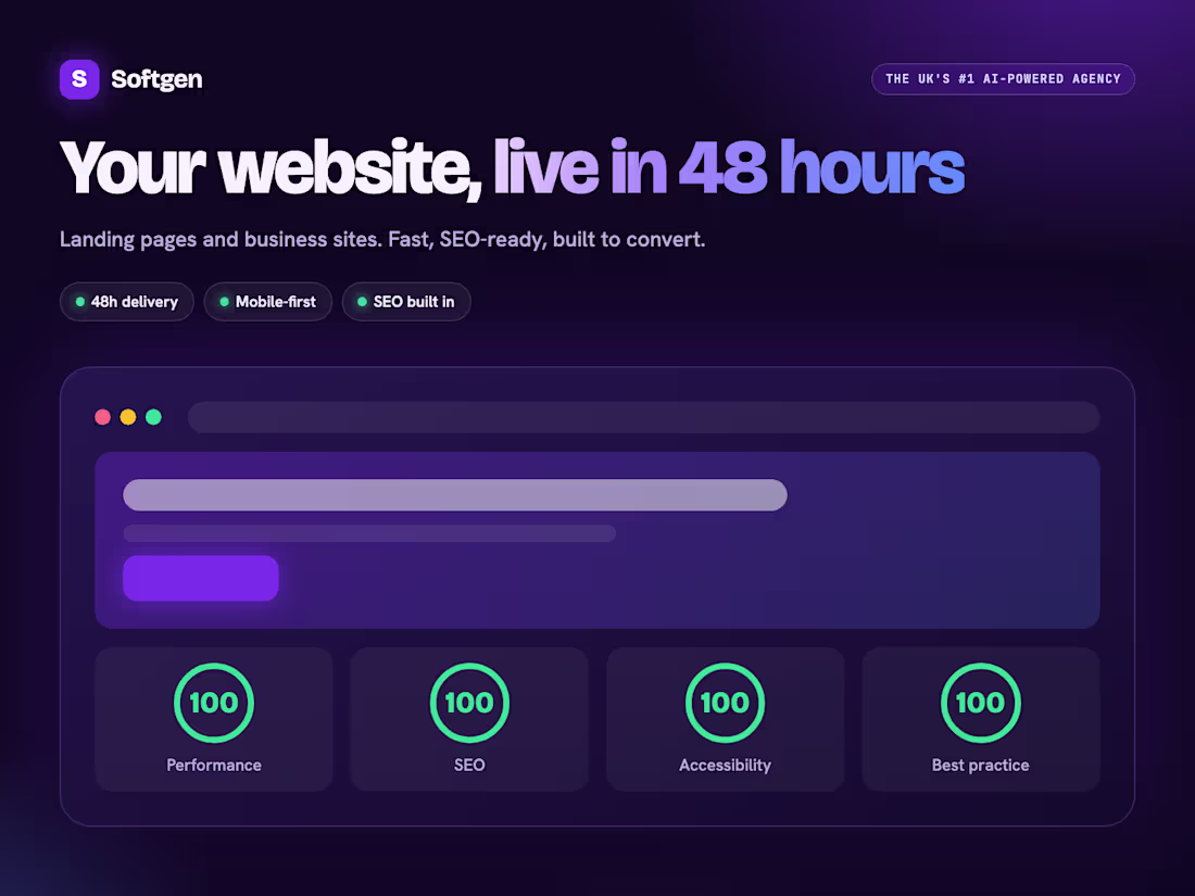 Cover image for A fast, high-converting website or landing page in 48 hours