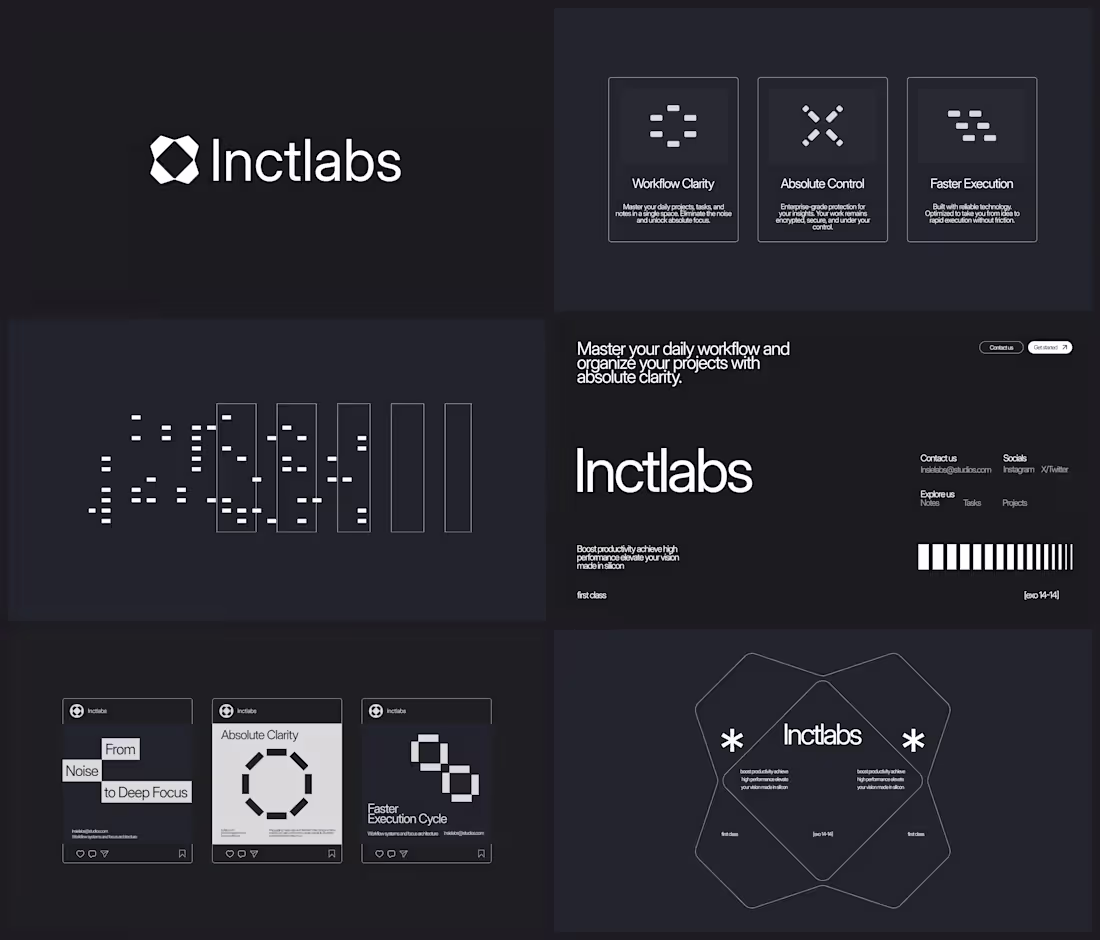 Cover image for Visual system for Inctlabs, Full project soon Do you have a ...