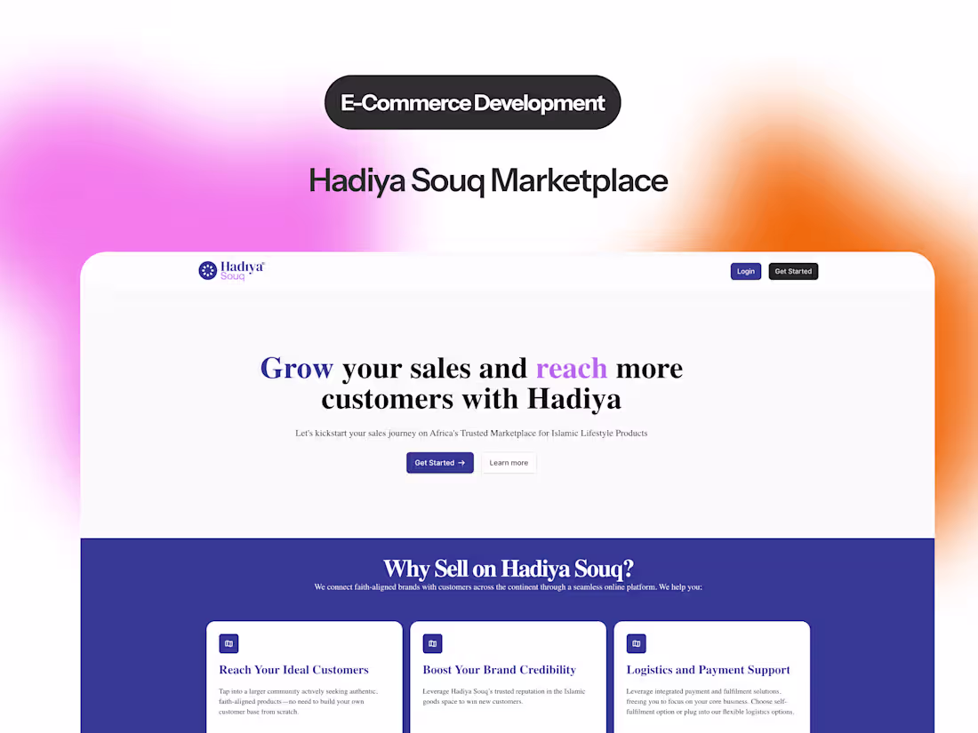 Cover image for Hadiya Marketplace Development