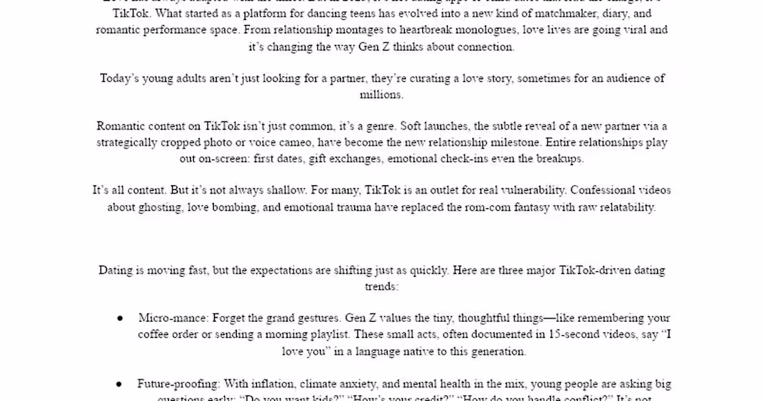 Cover image for TikTok and the Evolution of Gen Z Dating
