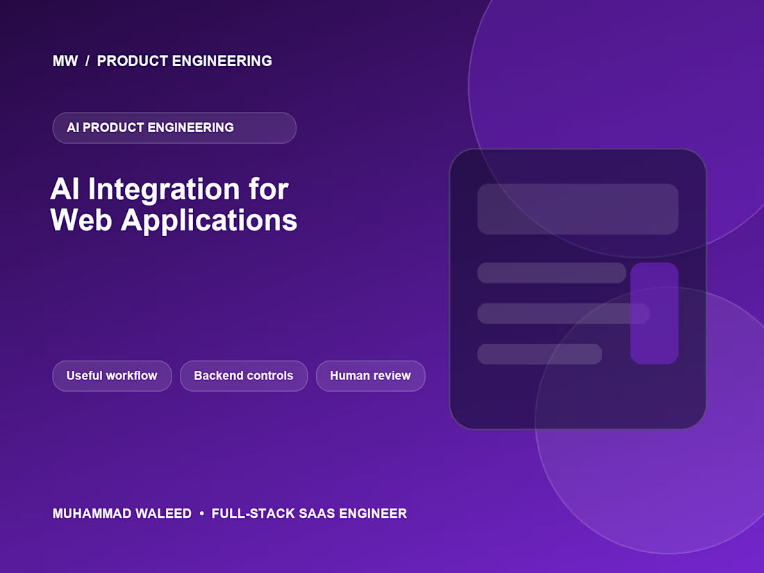 Cover image for AI Integration for Web Applications