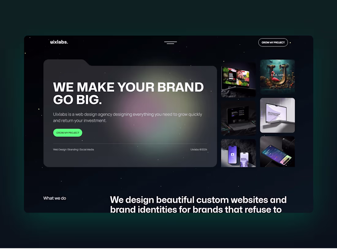 Cover image for Weblow website + UIUX in Figma for Web design agency