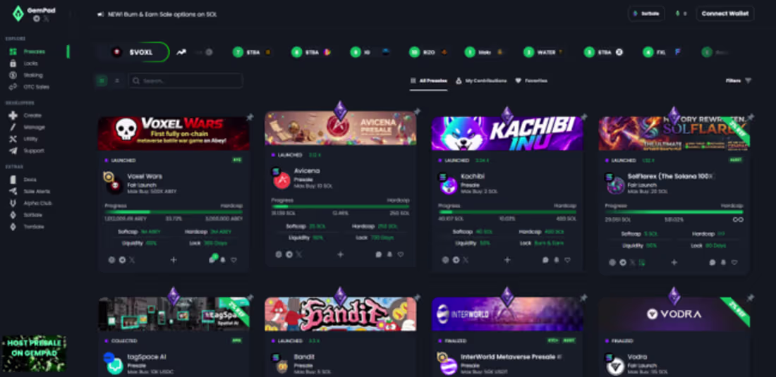 Cover image for a premier multi-chain decentralized launchpad