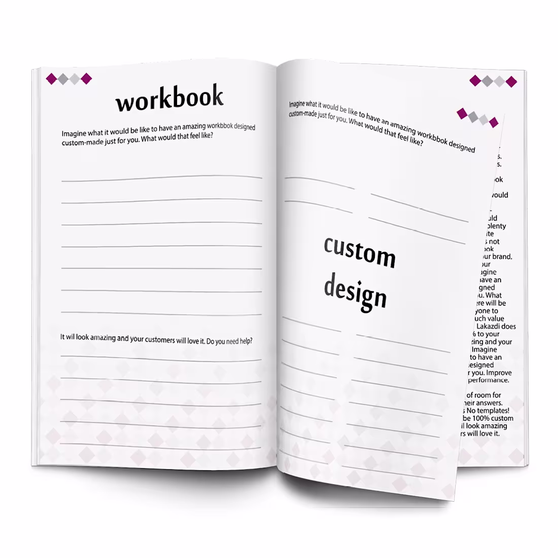 Cover image for Custom Workbook Design (100 to 150 pages)