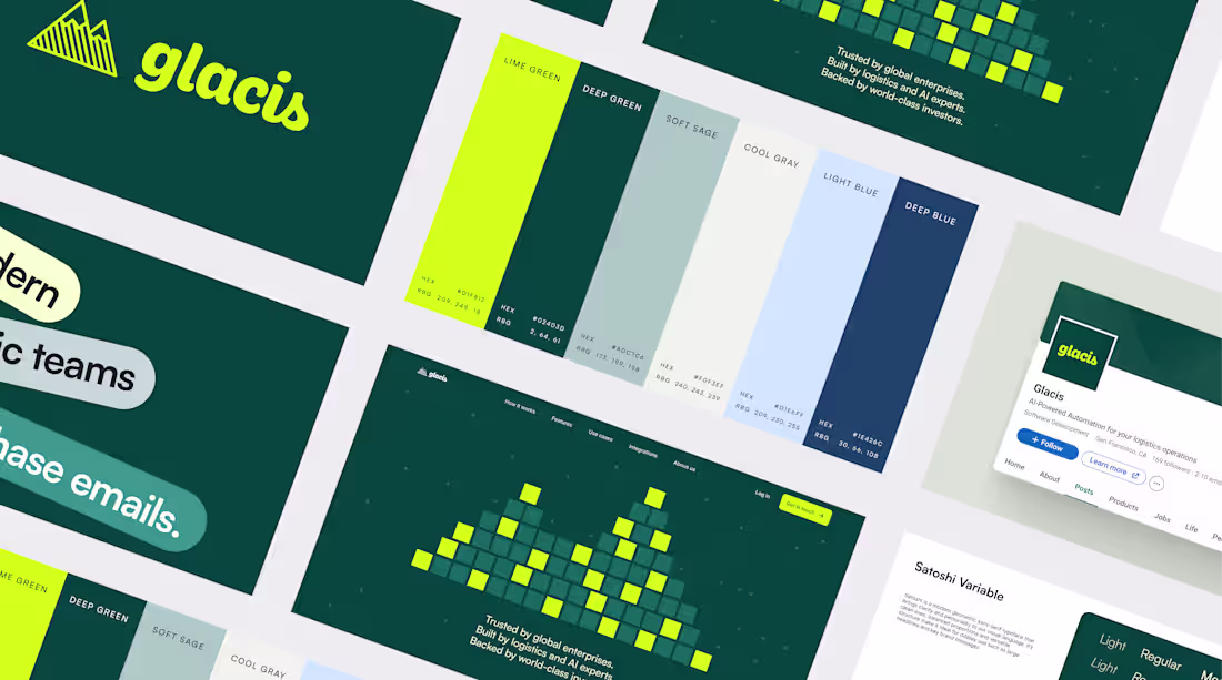 Cover image for Glacis - Brand + Landing Page Design