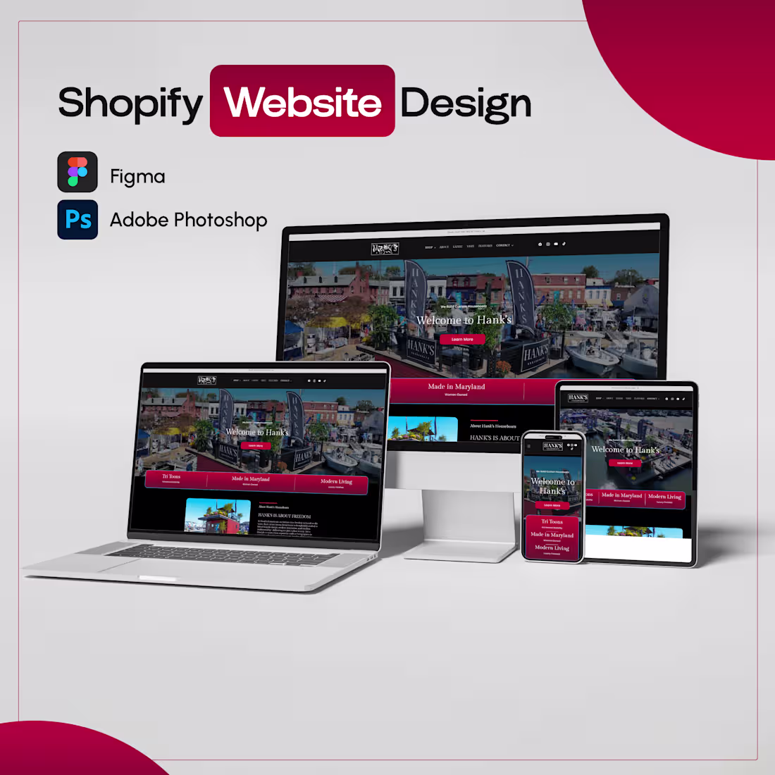 Cover image for Shopify | website design-Hank’s Houseboats

Hank’s