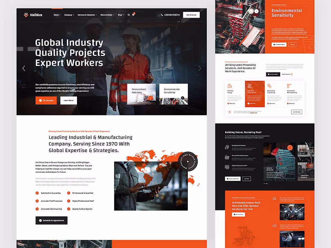 Cover image for Construction website | elementor pro website