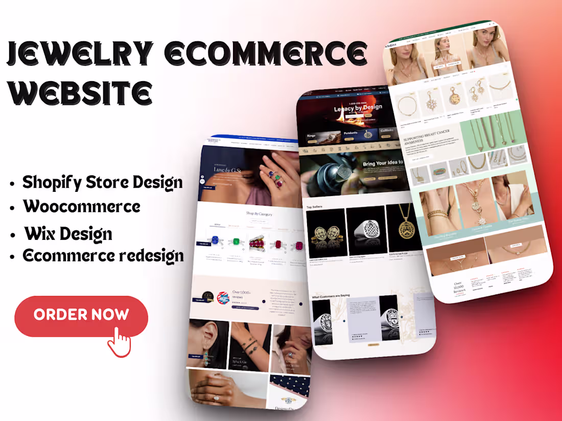 Cover image for A Luxury Jewelry Online Store With Shopify Or WooCommerce