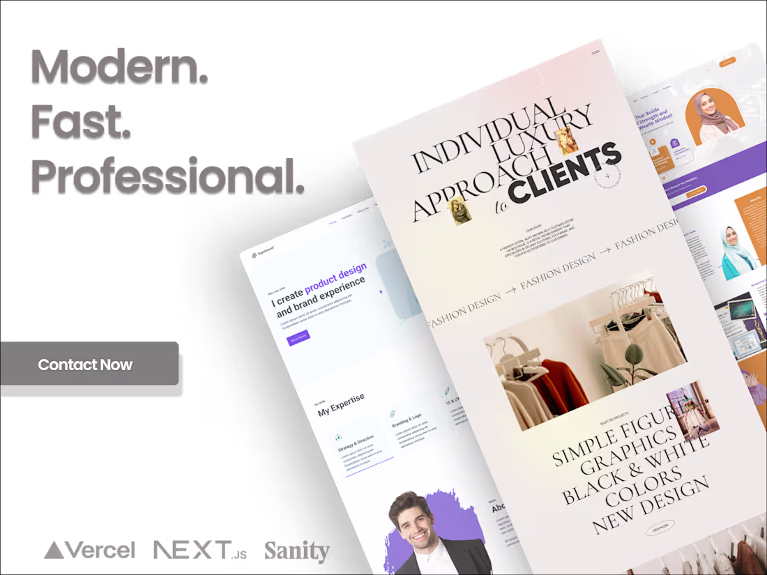 Cover image for Portfolio & Business Website — Next.js, React & Tailwind