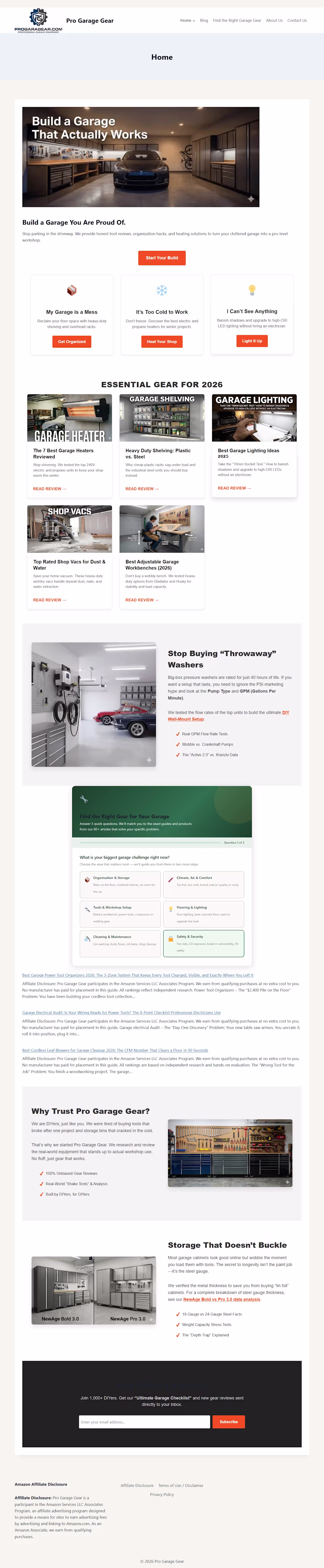 Cover image for A garage and workshop niche