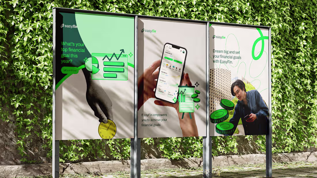 Cover image for Brand Identity & UI Kit for EasyFin - Finance Dashboard :: Beha…