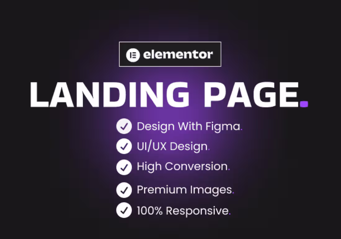 Cover image for Modern responsive elementor landing page