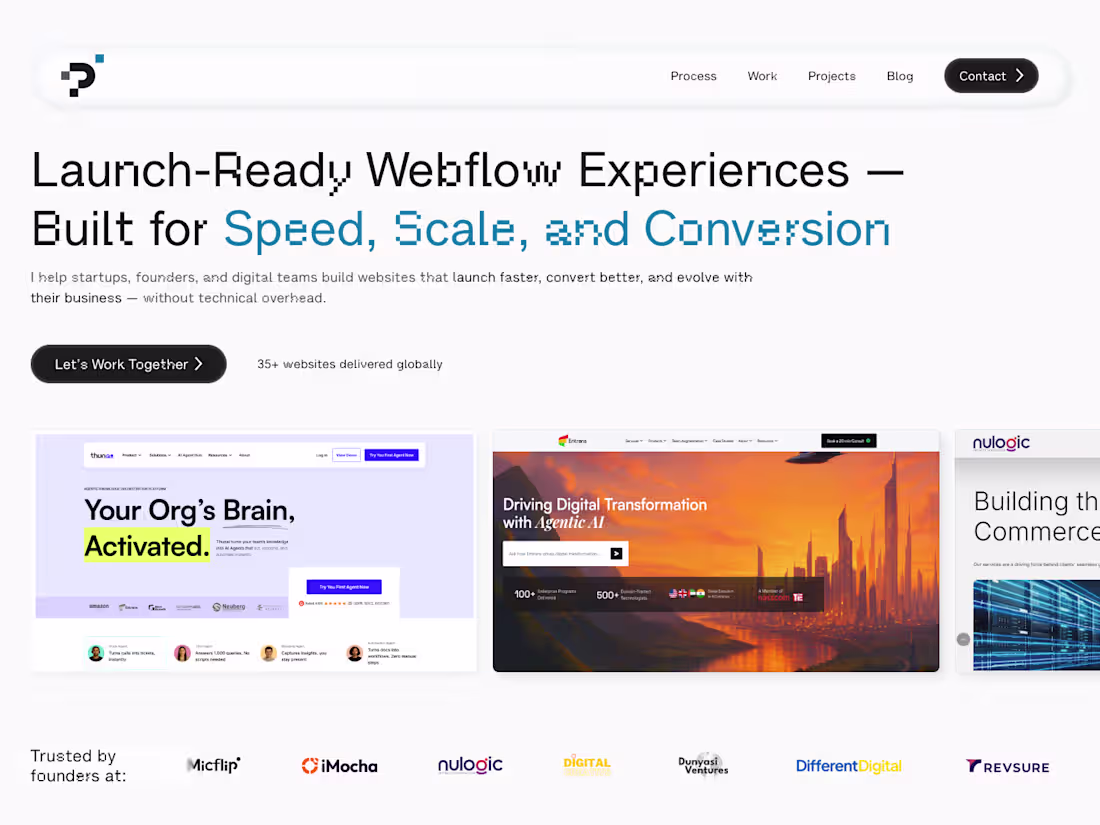 Cover image for Made my webflow portfolio live and got into the partner prog...
