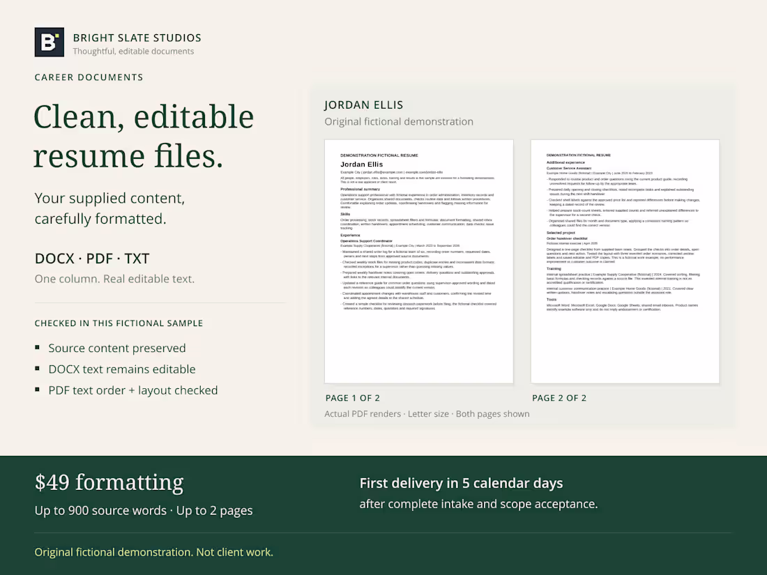 Cover image for Clean editable resume formatting from your existing content
