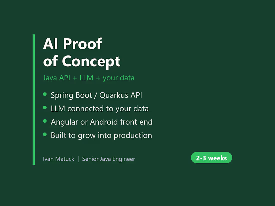 Cover image for AI Proof of Concept