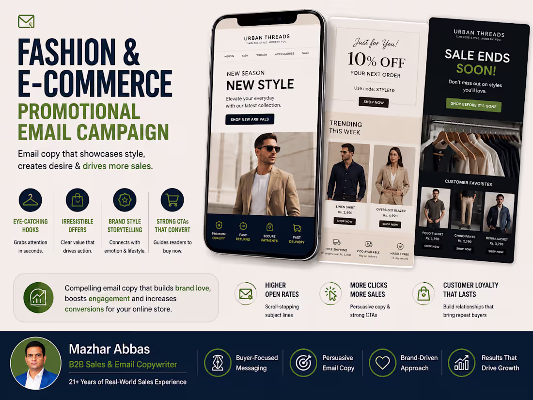 Cover image for Fashion & E-commerce Promotional Email
