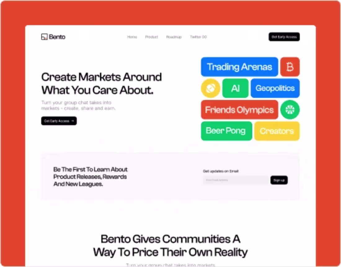 Cover image for Bento.fun (https://Bento.fun) | Product Design,