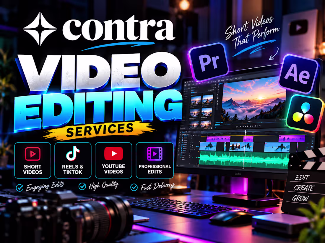 Cover image for Professional Short-Form Video Editing & Color Grading