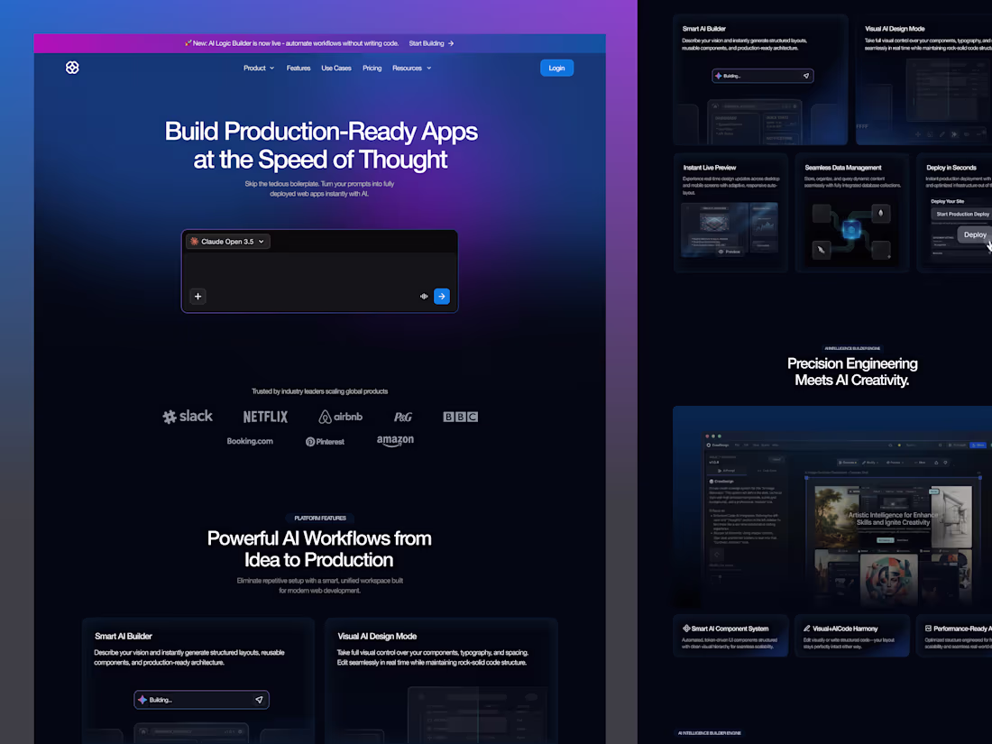 Cover image for AI Web Development SaaS Landing Page Design and Development