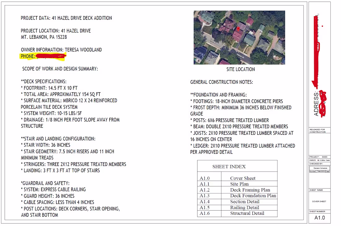 Cover image for Residential Deck Permit & Construction