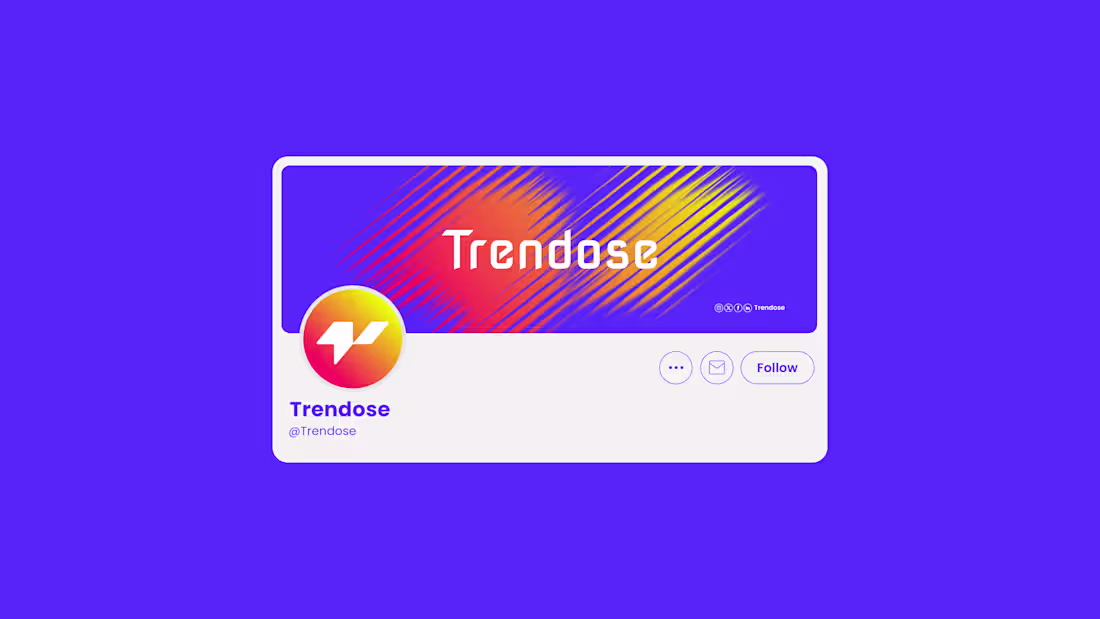 Cover image for I recently designed a new brand identity for Trendose, a mod...