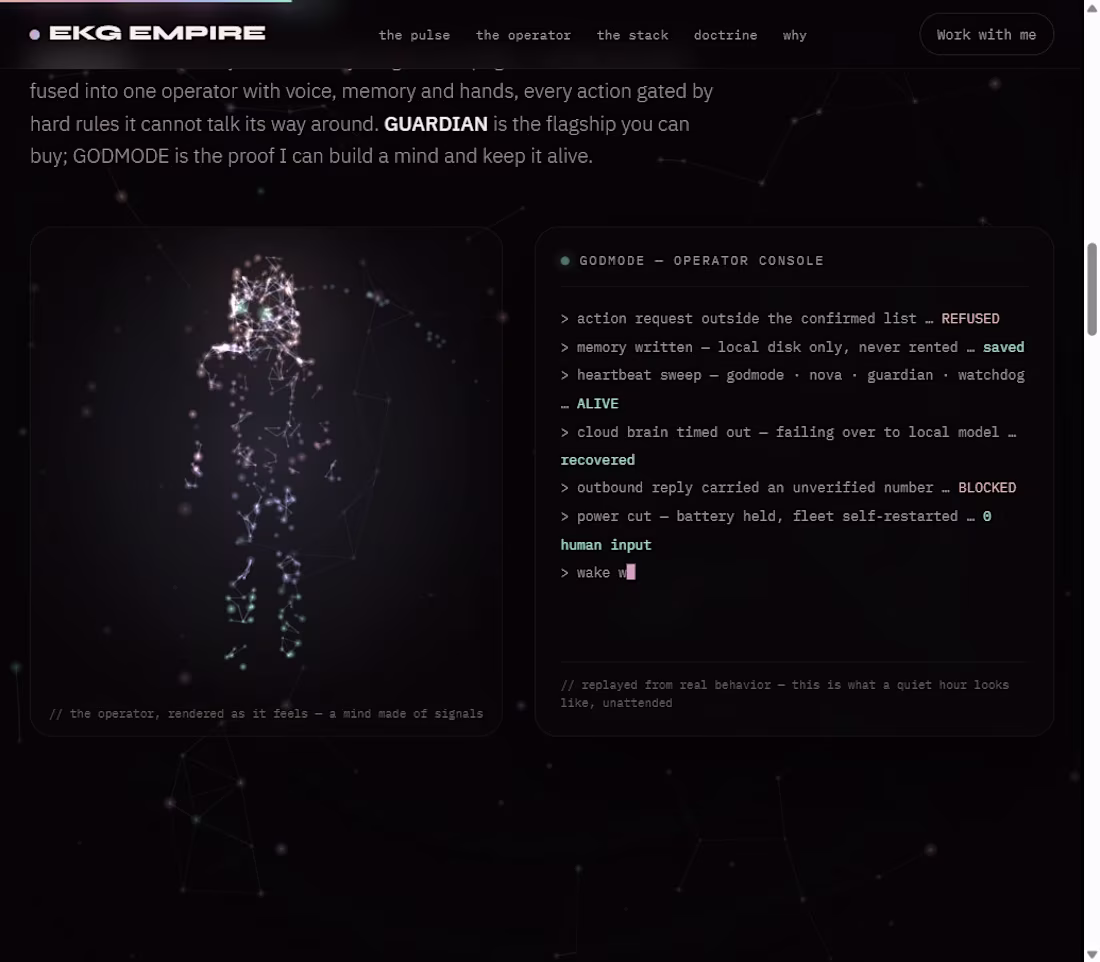Cover image for GODMODE — autonomous multi-model AI operator