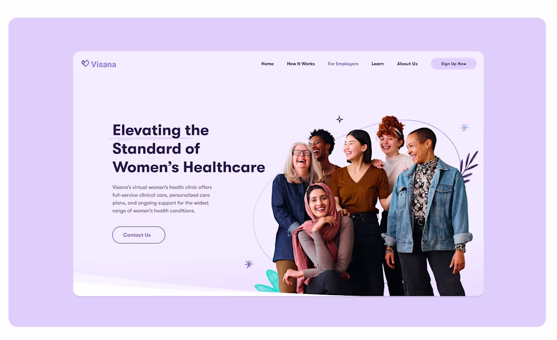 Cover image for Visana: Branding & Web Design for Women's Healthcare