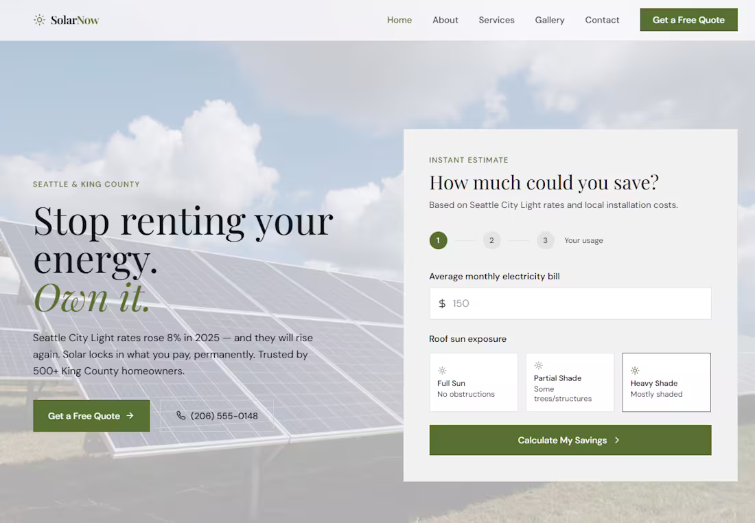 Cover image for Solar Now Complete Redesign Targeted