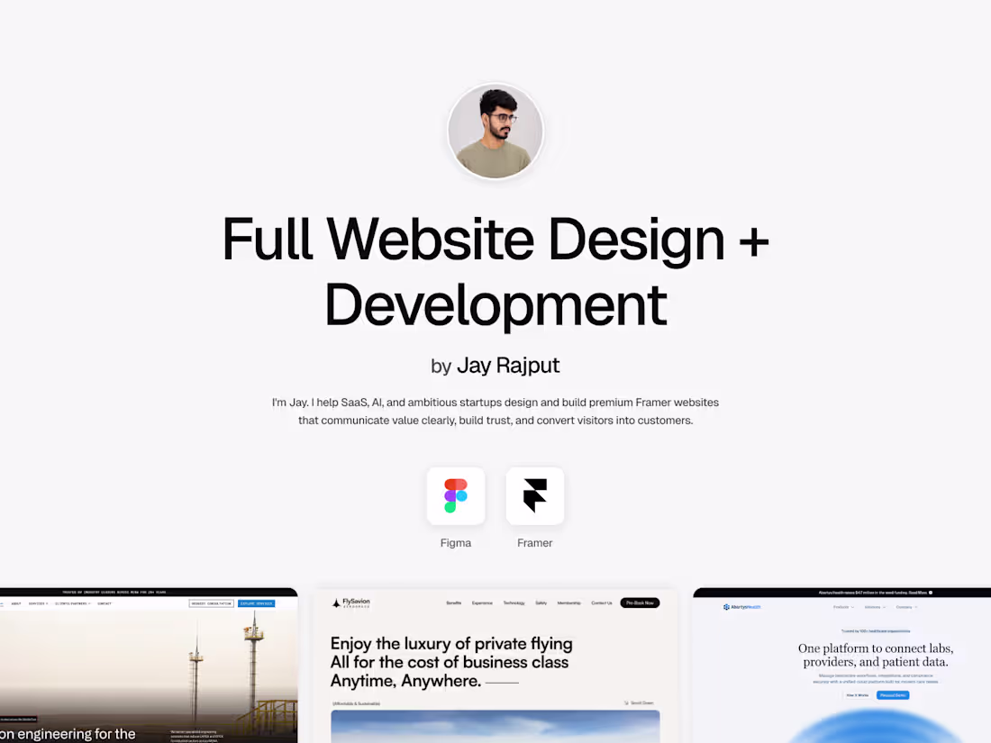Cover image for Full Website Design + Development